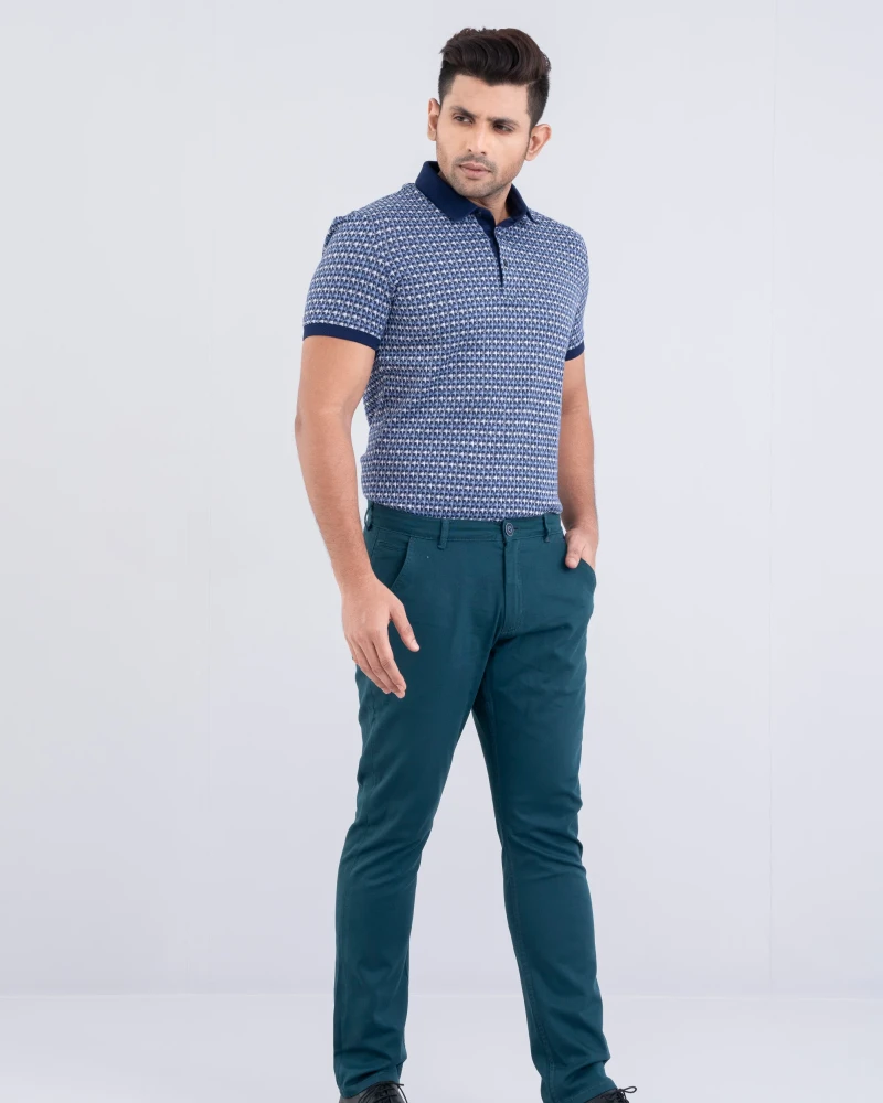 Regular Fit Mercerised Polo Shirt.. - Alternate view 3 showing  color