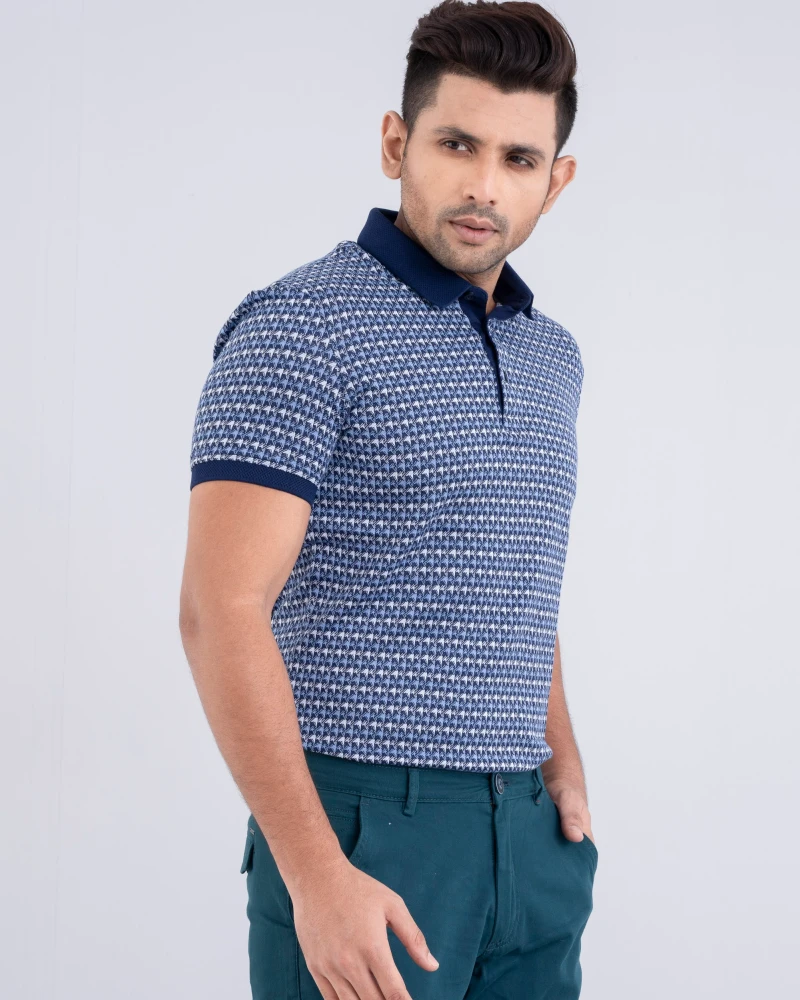 Regular Fit Mercerised Polo Shirt.. - Alternate view 4 showing  color